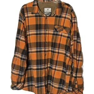 Plaid Button-Up Shirt 100% cotton